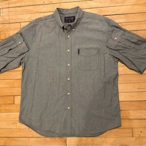 Vintage 90s 1990s Abercrombie & Fitch Gingham Button Up Shirt - Preppy - Size XL